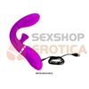 Vibradora de punto G con succionador de clitoris y carga USB